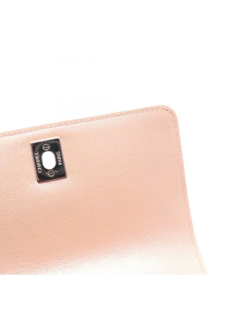 Chanel Handbag Coco Handle Xxs Top Aurora 2-Way Metallic Pink Caviar Leather